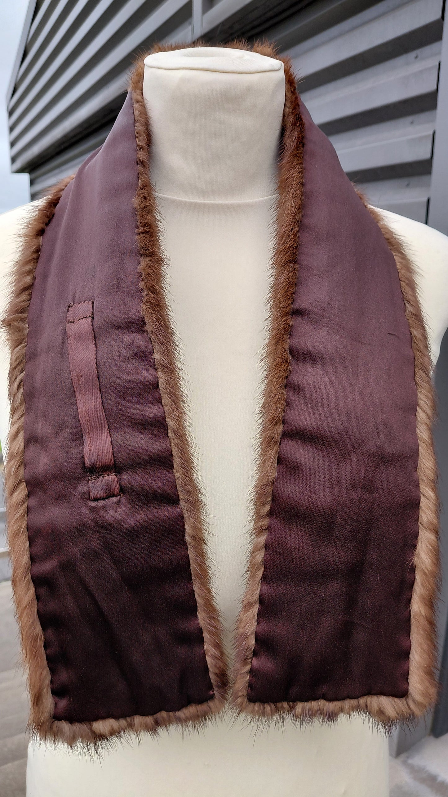 Vintage loðkragi, minkur (1960-1969), Vintage