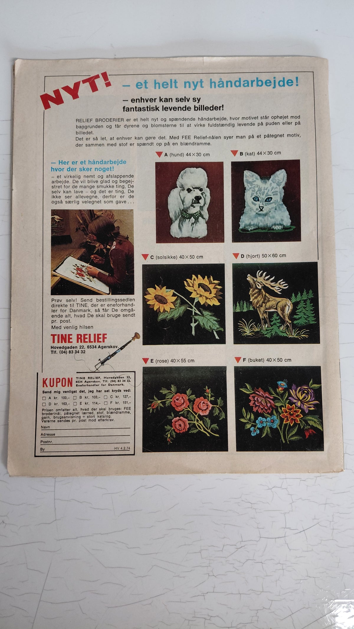 Hendes verden prjónablað nr. 6 (feb 1974), Hendes verden
