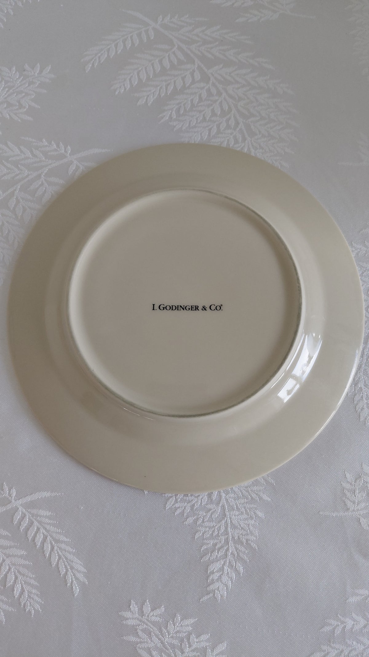 Diskur Kona og börn, Toile de Jouy munstur (Ø20.5 cm), I. Godinger & Co.