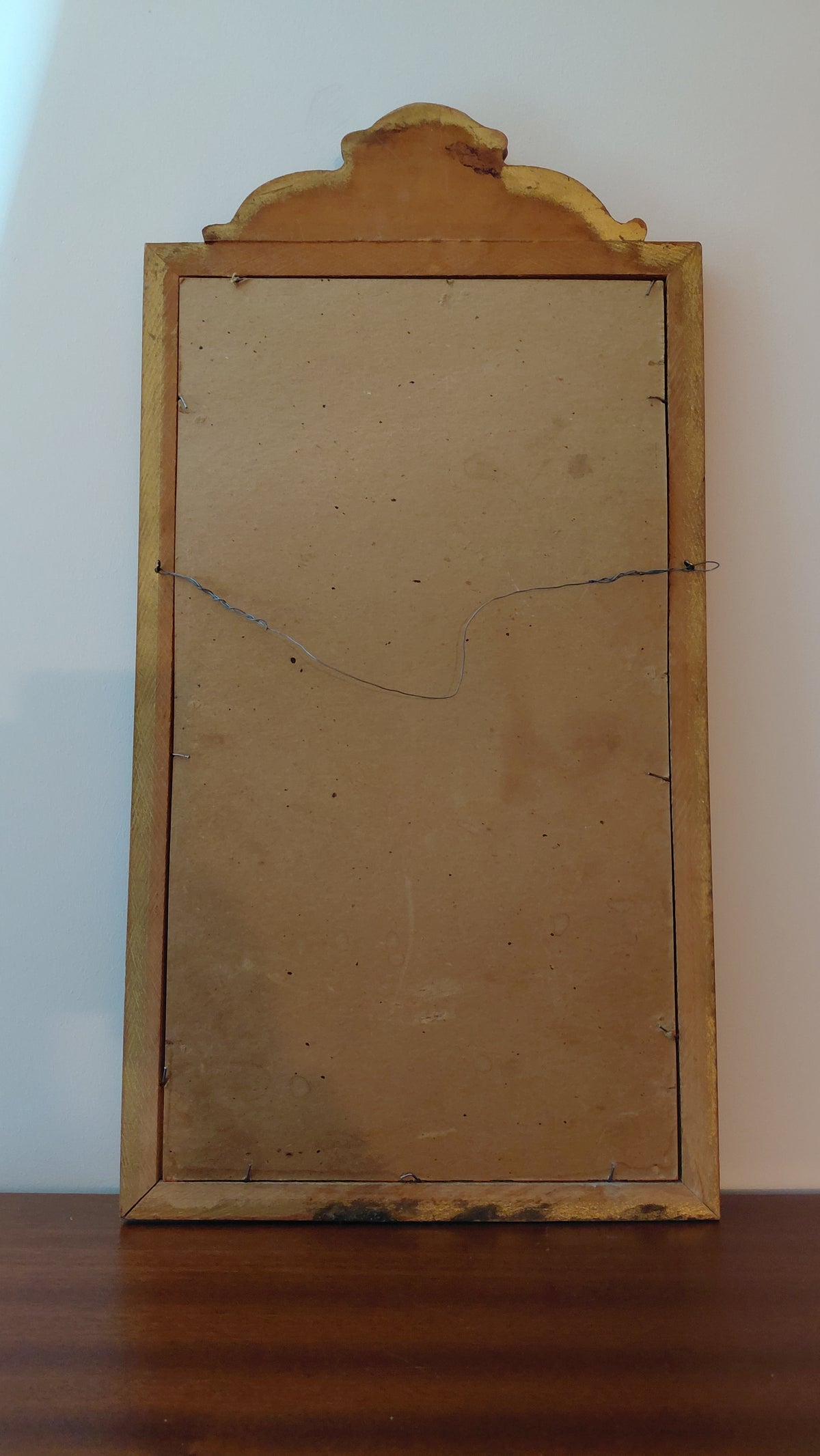 Antík spegill gullsleginn (58x29.5 cm), Antík