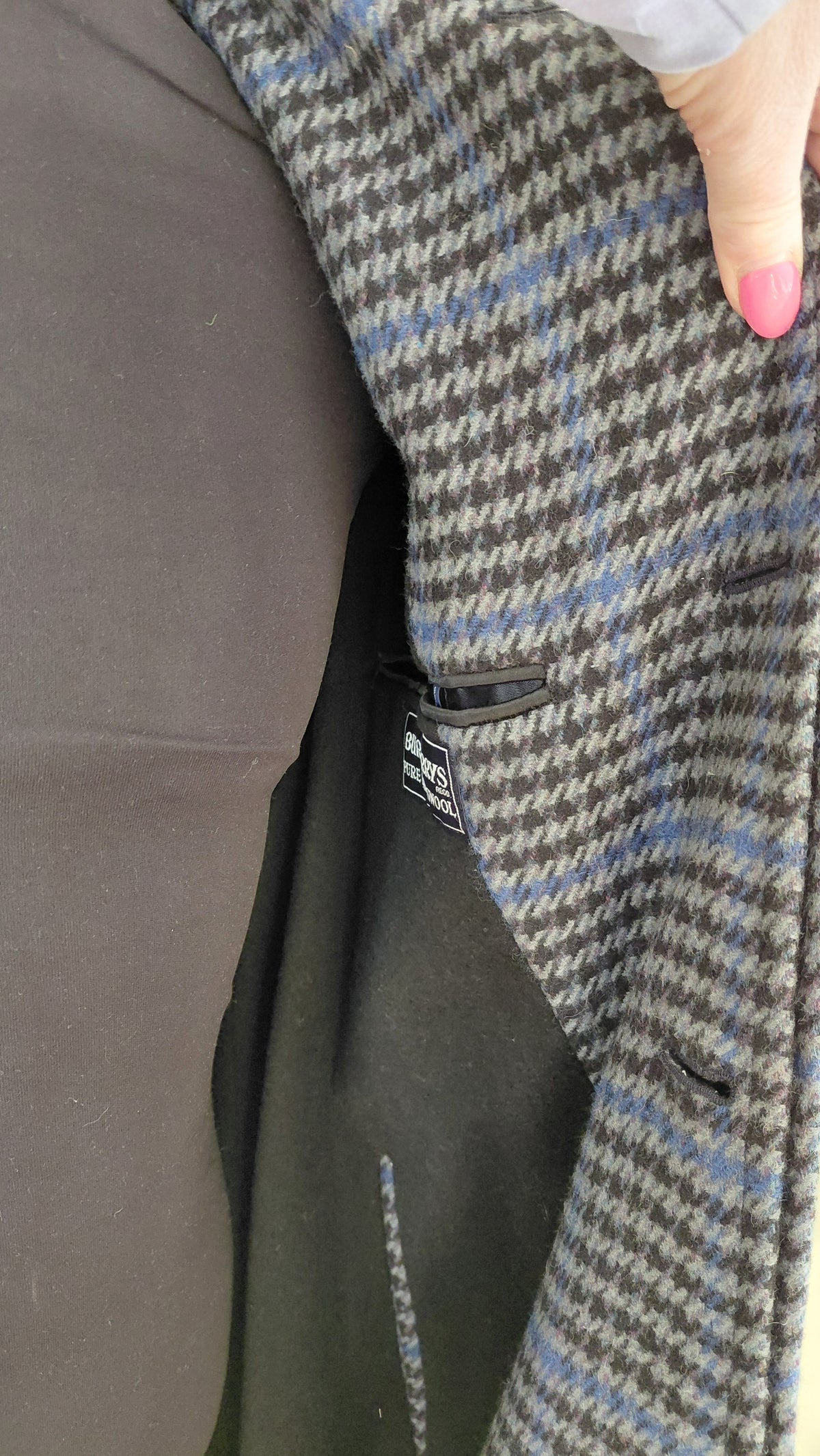 Vintage köflóttur ullar frakki (1980-1990), EUR 50, Burberry´s