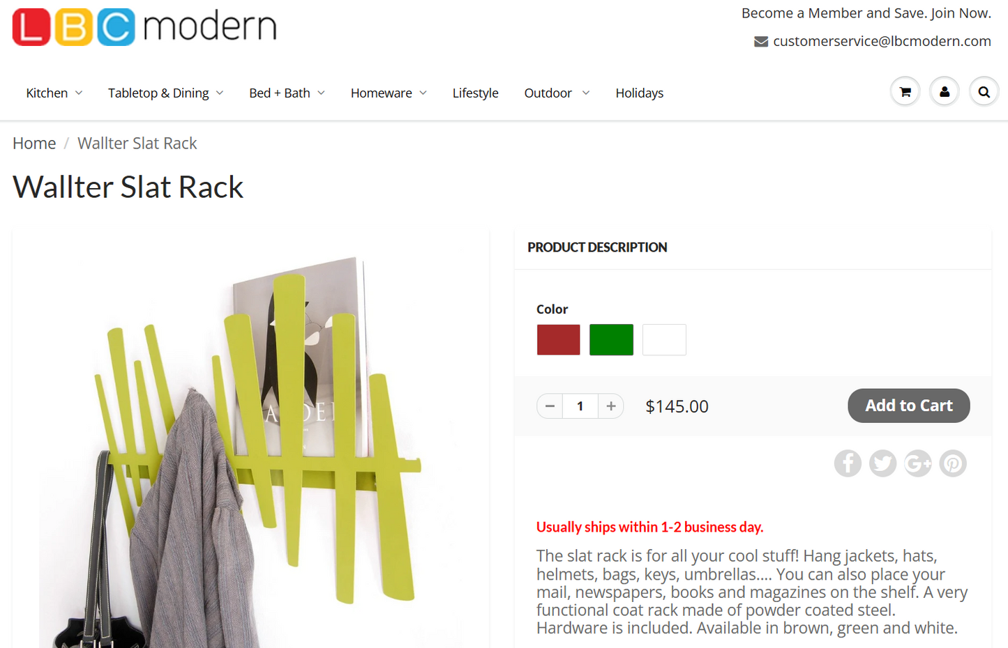 Wallter slat rack stál snagar, Wallter