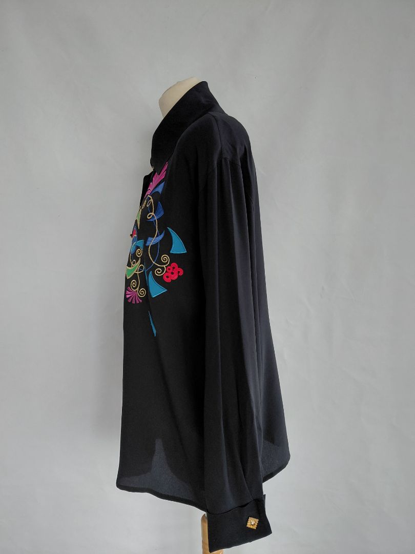 Vintage skyrta 100% silki (1990s), EUR 42, Laurél