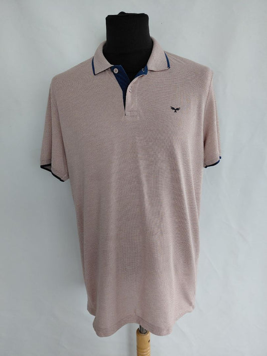 Fölbleikur golf polo bolur, XL