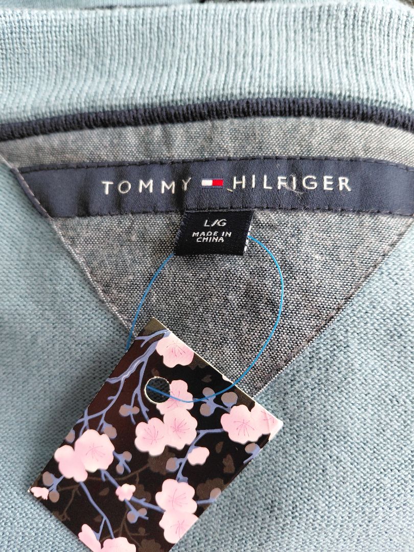 Hneppt peysa, L, Tommy Hilfiger