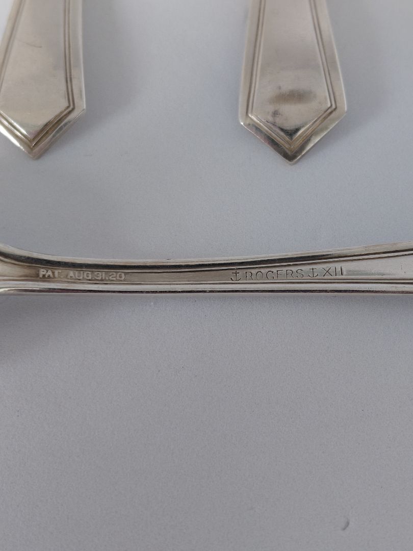 Antique spoons 5 pcs, Rogers &amp; Son
