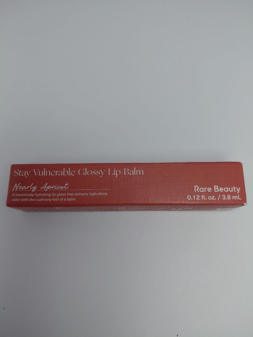 Stay Vulnerable Glossy Lip Balm, Nearly Apricot, Rare Beauty