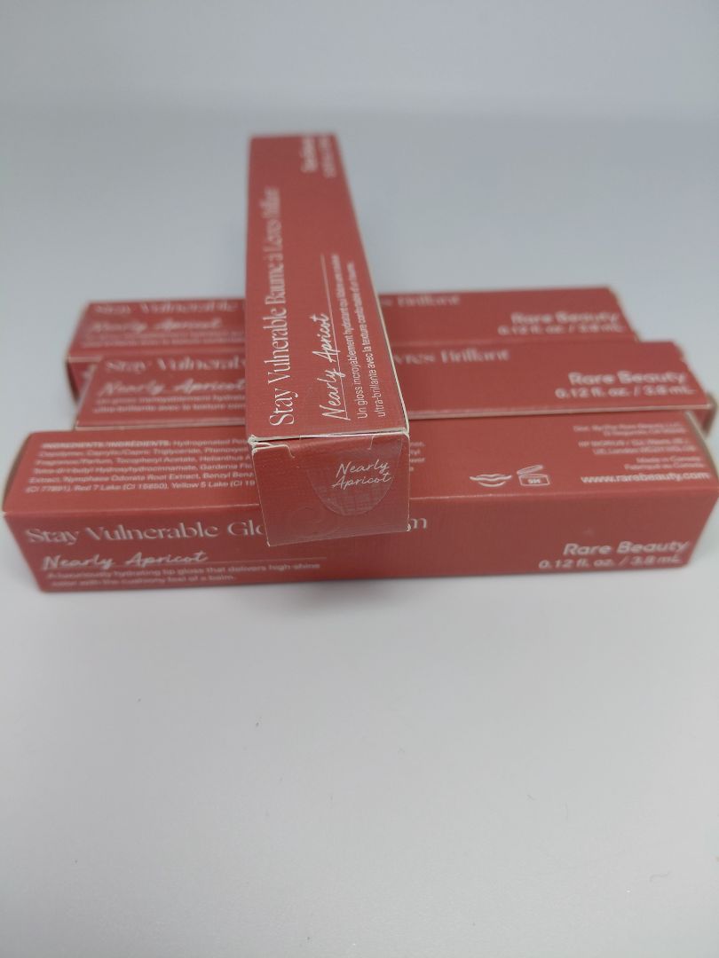 Stay Vulnerable Glossy Lip Balm, Nearly Apricot, Rare Beauty