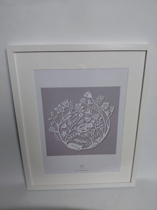 Plakat "Dvel ég í draumahöll" í ramma, Marginalia