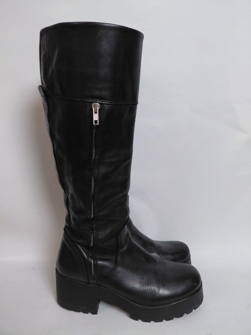Leðurstígvél (6.5 cm hæll), EUR 41, Bullboxer