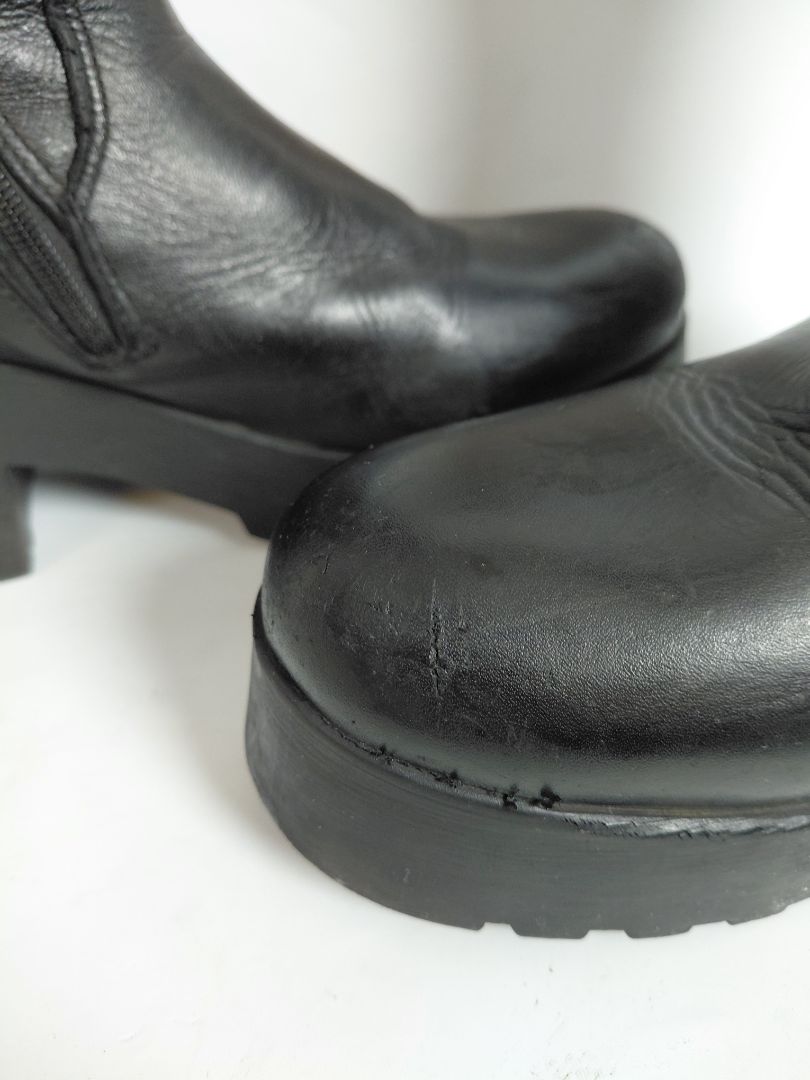 Leðurstígvél (6.5 cm hæll), EUR 41, Bullboxer