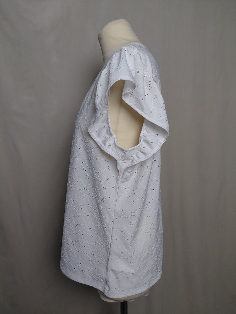 Stutterma bolur (flutter sleeve eyelet top), XL, Michael Kors
