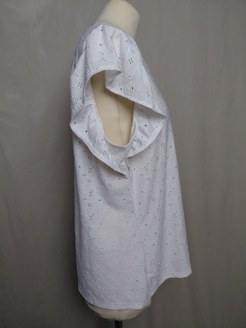 Stutterma bolur (flutter sleeve eyelet top), XL, Michael Kors