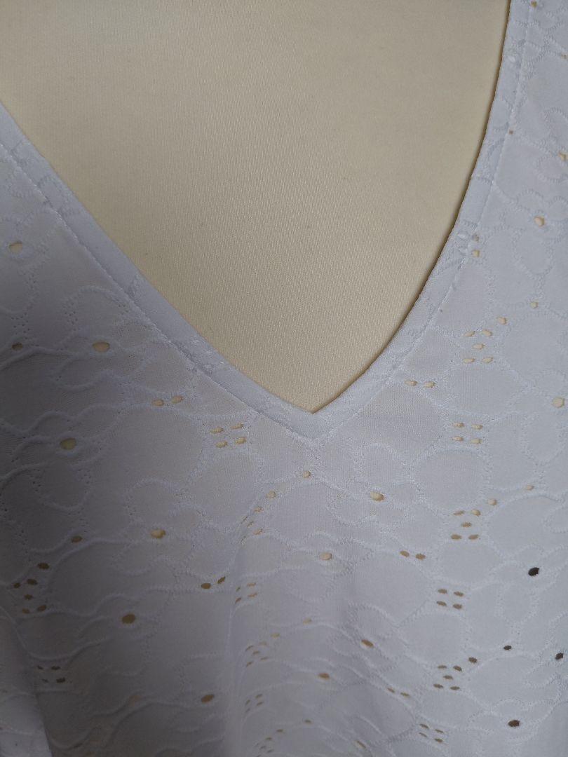 Stutterma bolur (flutter sleeve eyelet top), XL, Michael Kors