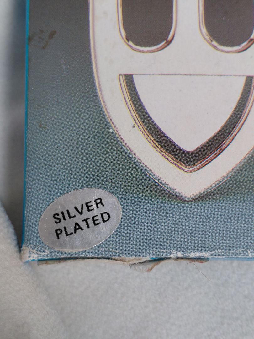 Vintage skeiðahaldari (silfur húðað)