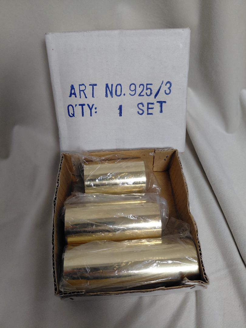 Vintage brass kertastakar 3 stk (1960-1970s)