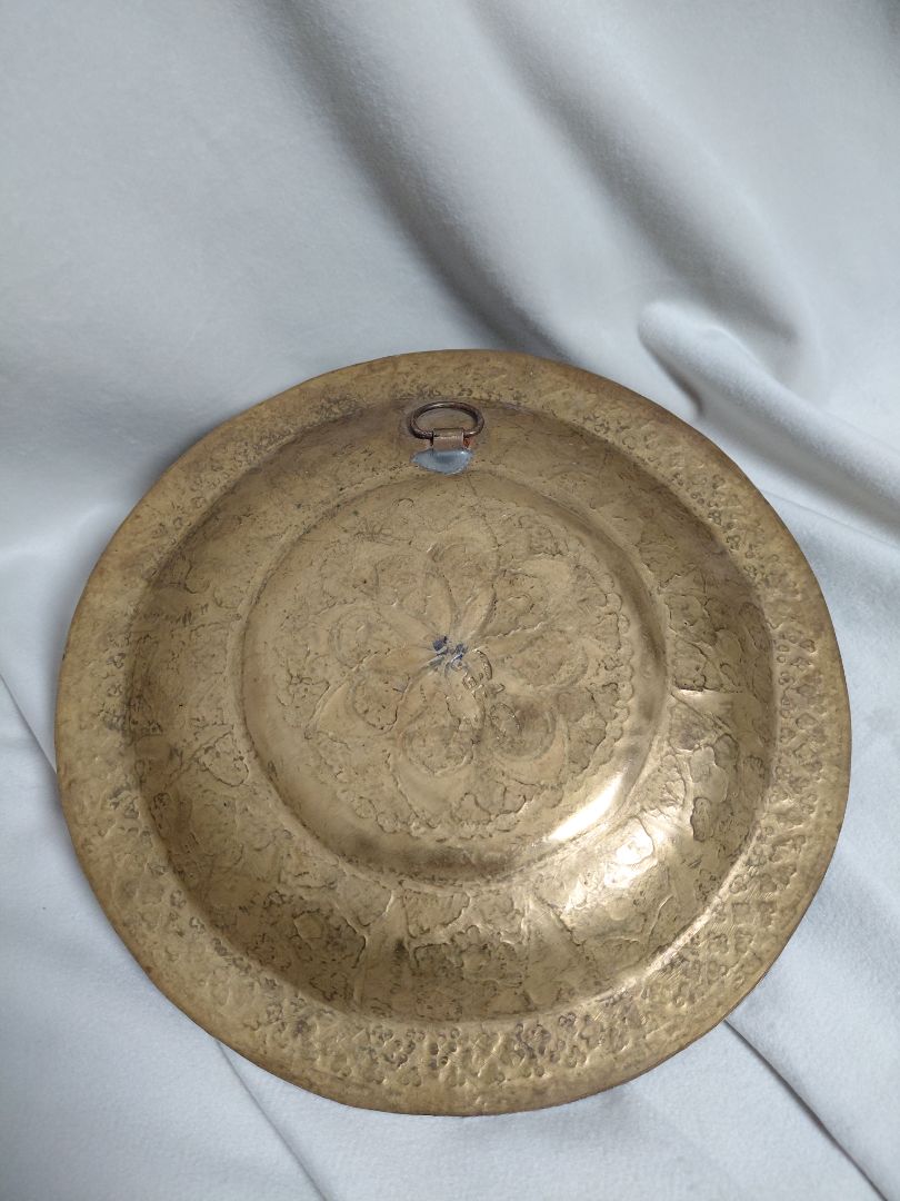 Handgerður vintage kopar veggplatti