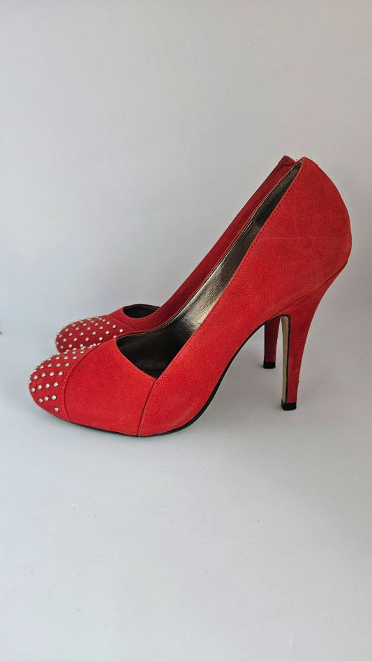 Heeled shoes with stones on the toe, EUR 39, TOPSHOP