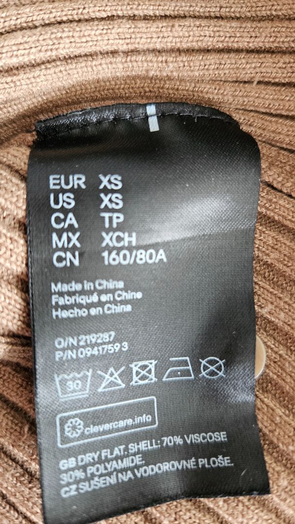 Slim sweater, XS, H&amp;M