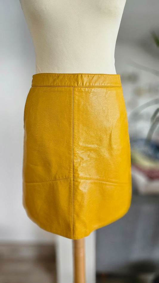 Faux leather skirt, S, Zara