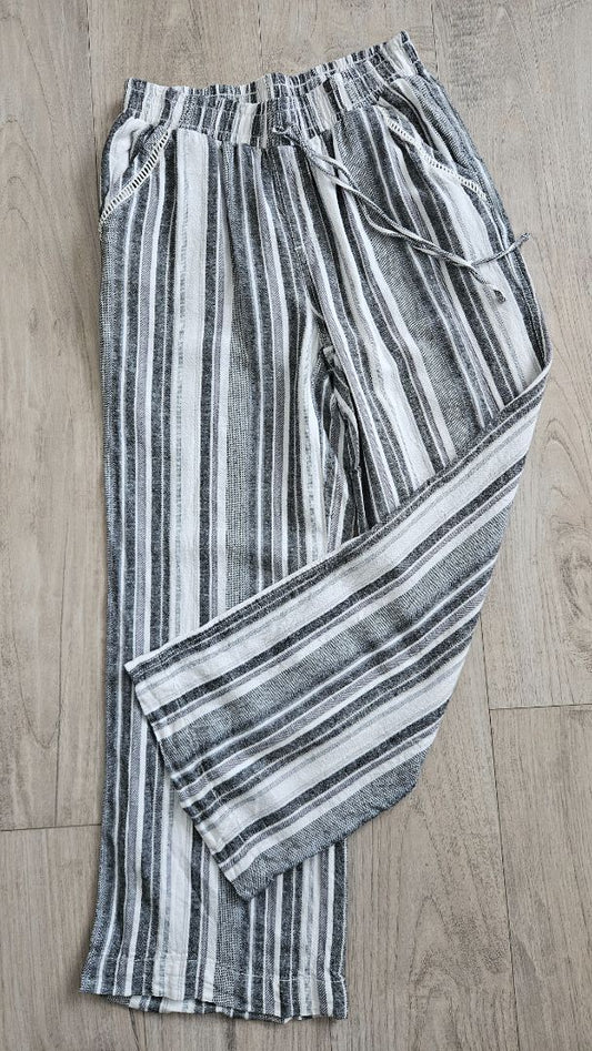 Wide linen trousers, L, Briggs