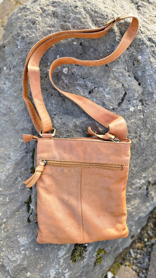 Brown leather bag, Treats