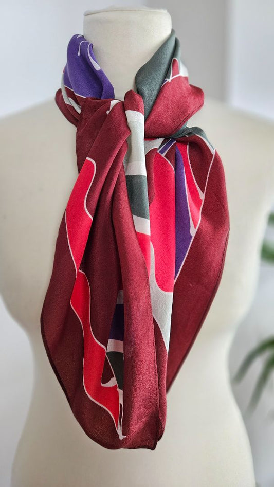 100% silk scarf, Color Me Beautiful