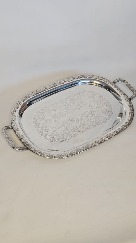 Vintage tray - silver plated