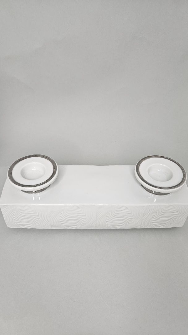 Kertastjaki fyrir 2 kerti (Vintage 1960s), Wallendorf Porcelain