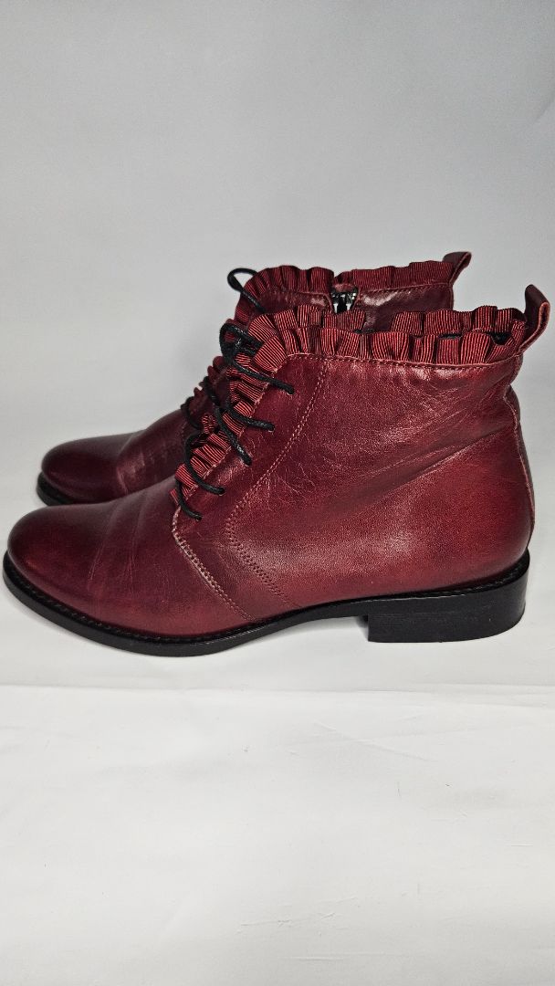 Ankle-high leather shoes, EUR 37, Six Mix