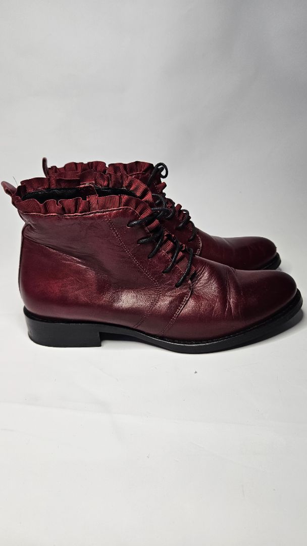 Ankle-high leather shoes, EUR 37, Six Mix