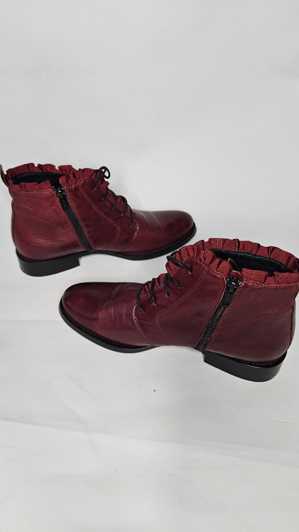 Ankle-high leather shoes, EUR 37, Six Mix