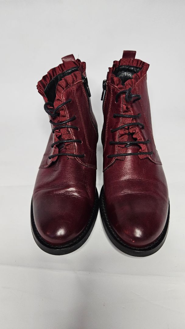 Ankle-high leather shoes, EUR 37, Six Mix