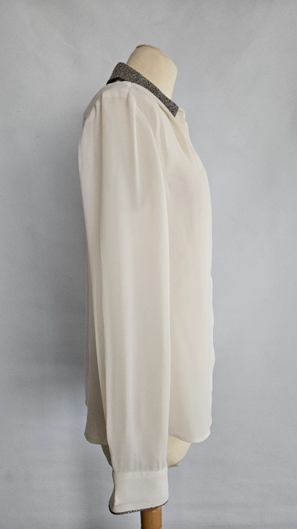 Shirt with gold collar, S, Banana Republic