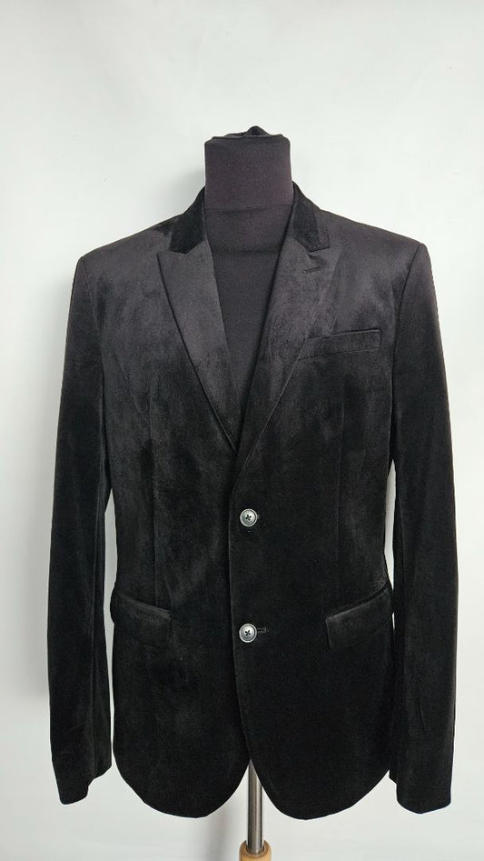 Royal velvet blazer, L, Stradivarius