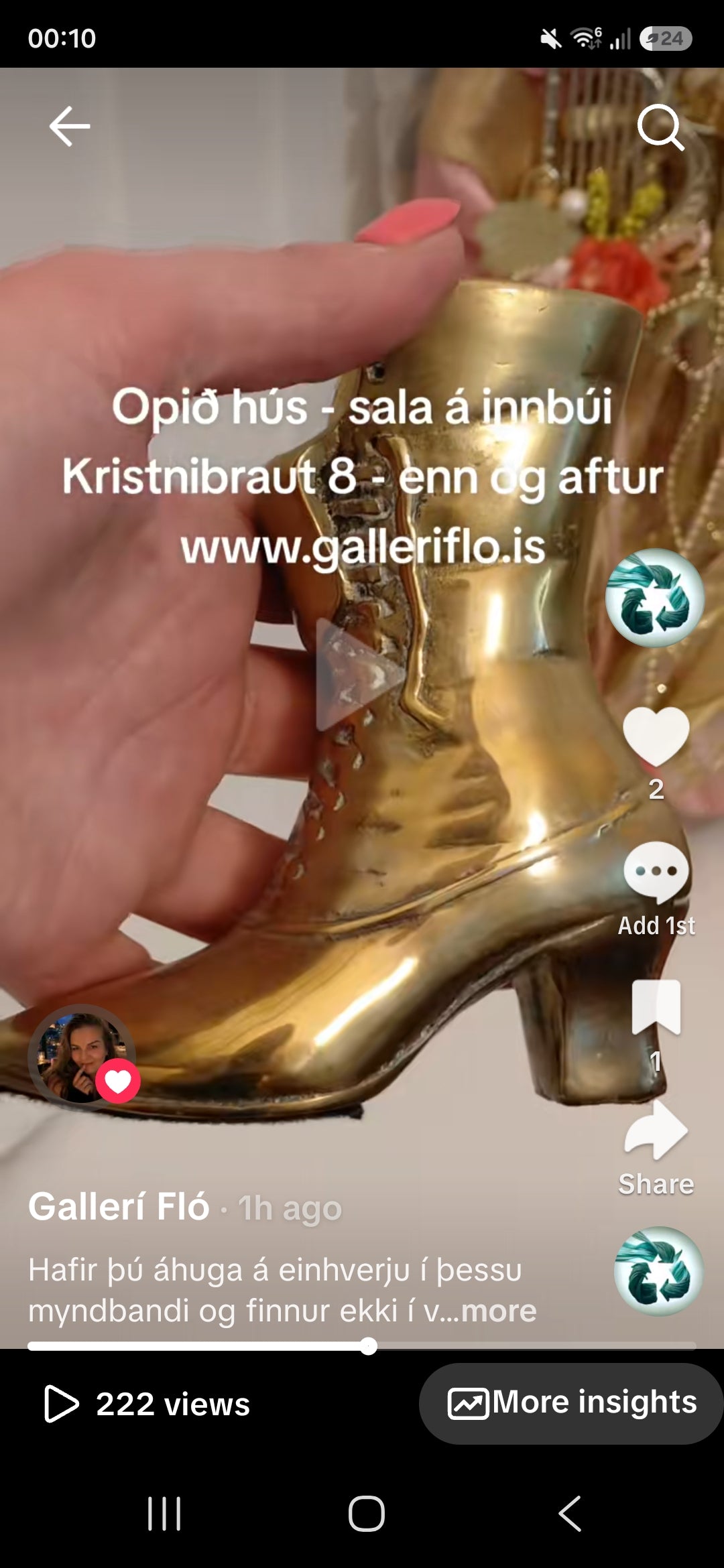 Brass kúrekastígvél