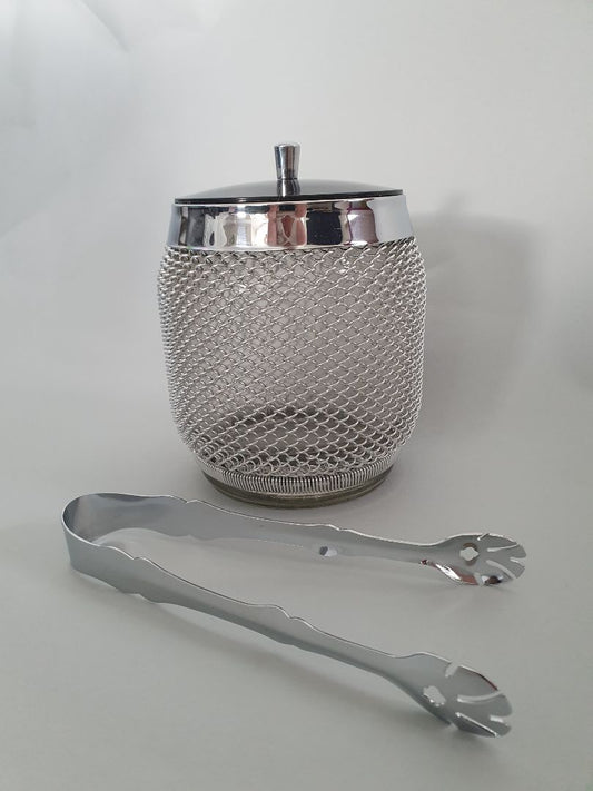 Ice bucket with ice tongs (Vintage 1970s), Merkuria Kovocas Company