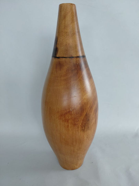 Large mango wood vase