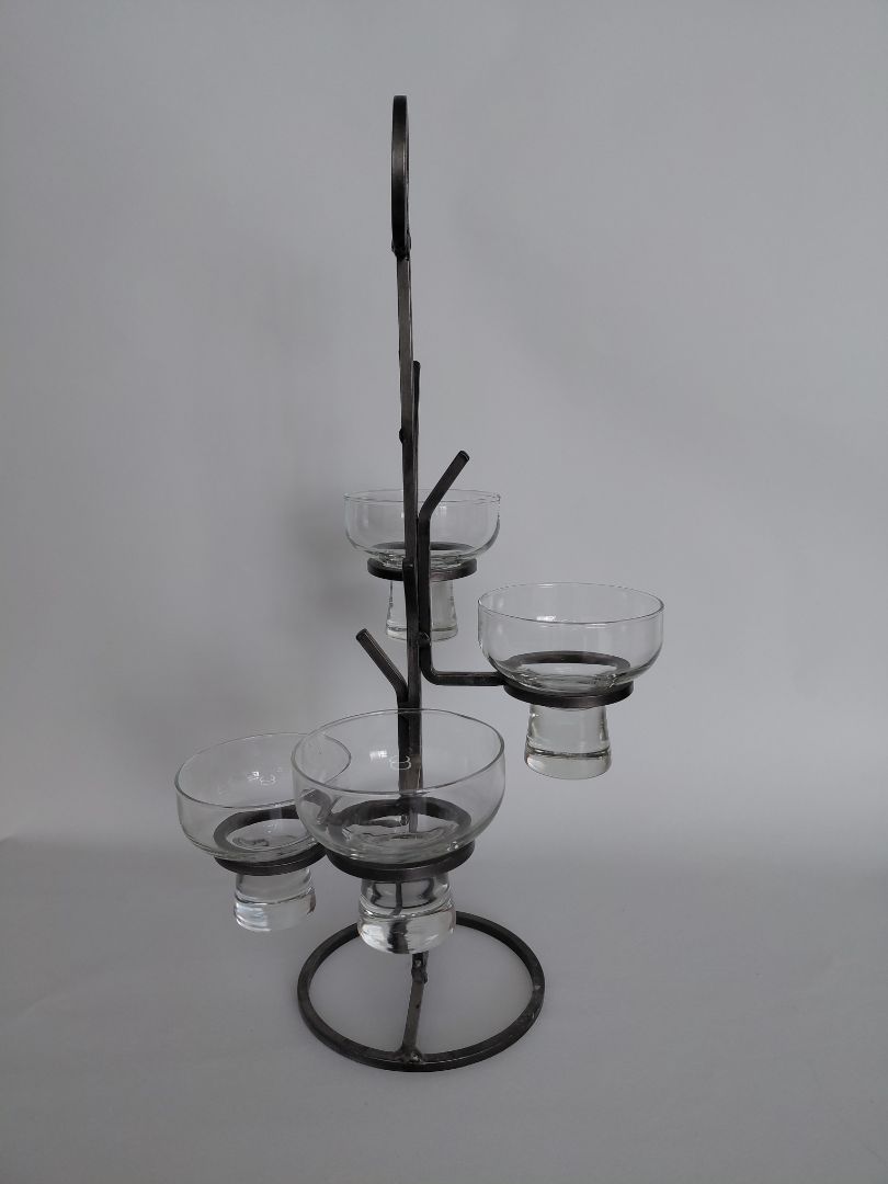 Vintage 4-arm candlestick (1970s), Harlyk Denmark