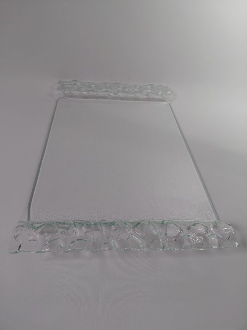 Large glass tray