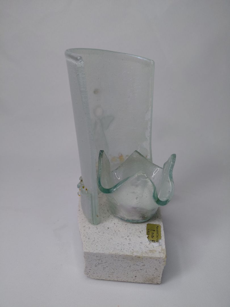 Candle holder with inscription, Fríða