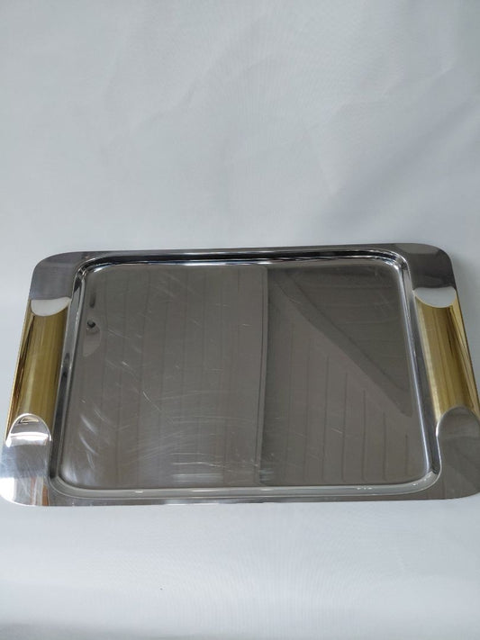 Vintage tray stainless steel 18/10 (1980s), Vemi Italy