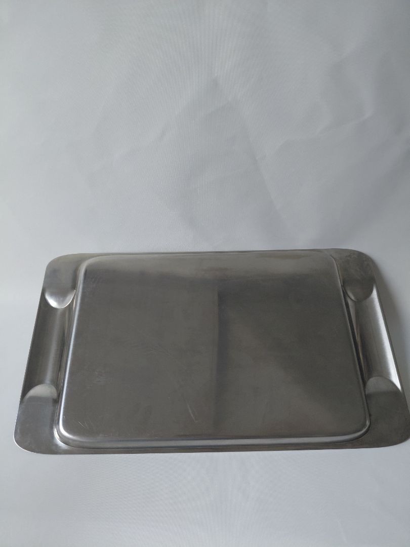 Vintage tray stainless steel 18/10 (1980s), Vemi Italy