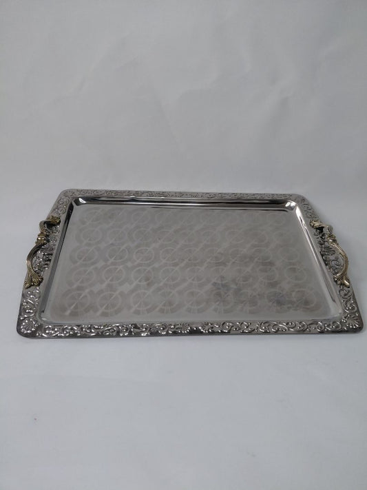 Vintage stainless steel tray (1960-1980s), Emperor