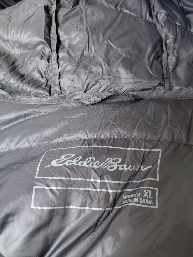 Eddie Bauer Hooded Down Jacket, XL