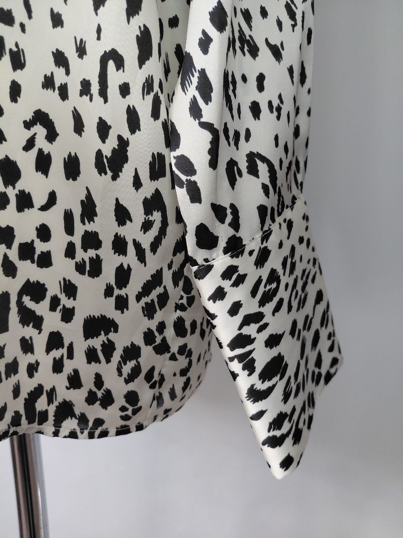 Long-sleeved flared shirt, XL, Zara