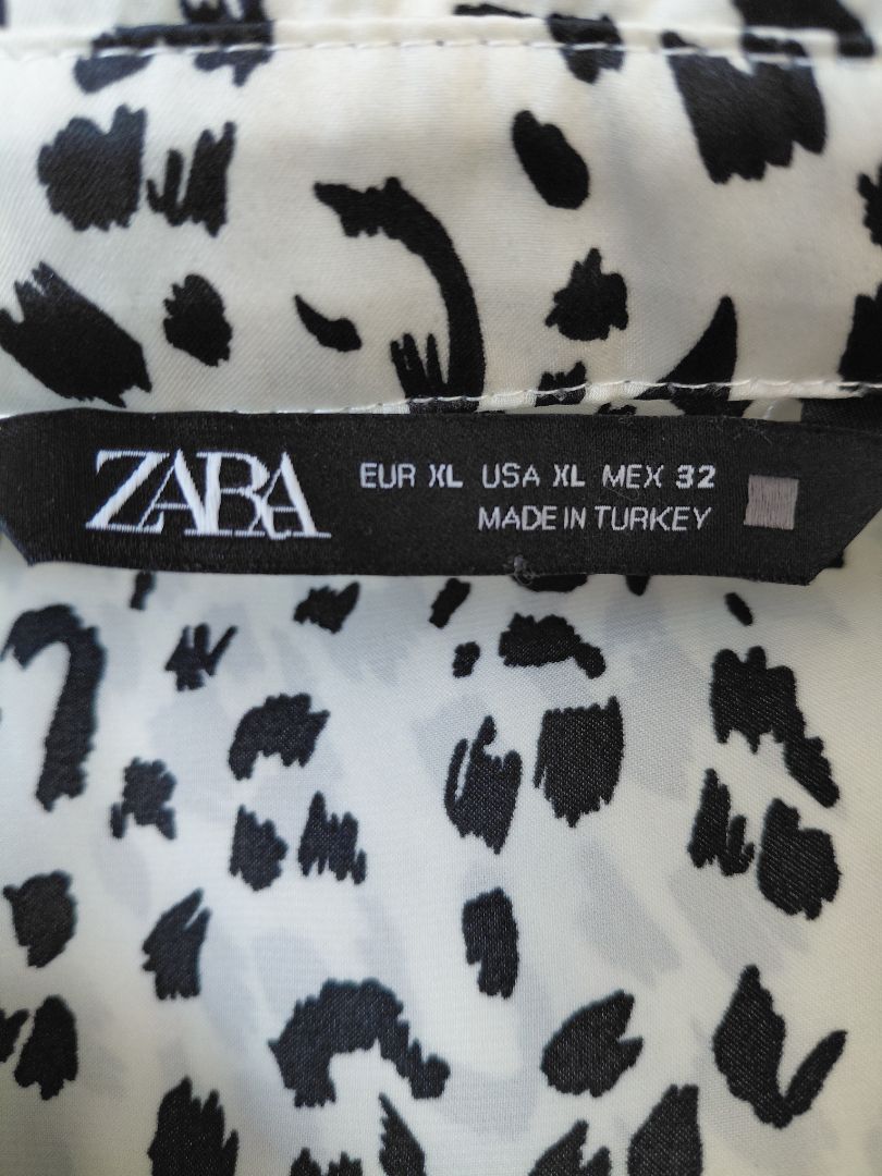 Long-sleeved flared shirt, XL, Zara