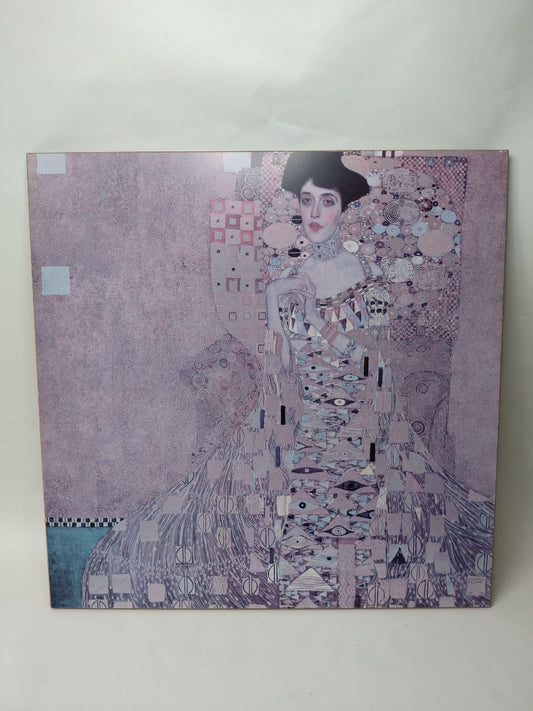 Mynd af Adele Bloch-Bauer I eftirprentun á plötu, Gustav Klimt