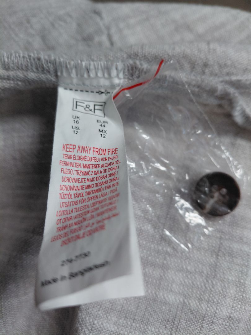 Linen shirt, EUR 44, F&amp;F