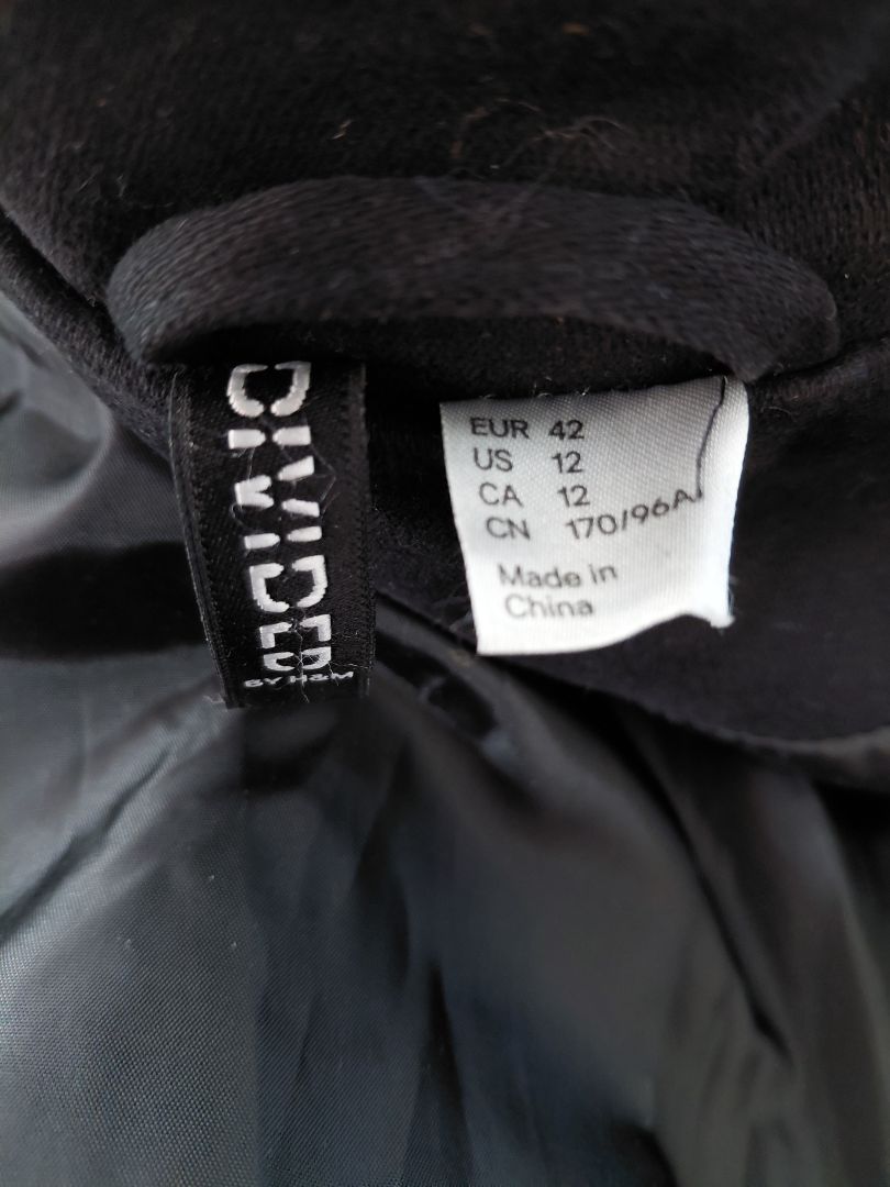 Double-breasted dust jacket, EUR 42, H&amp;M